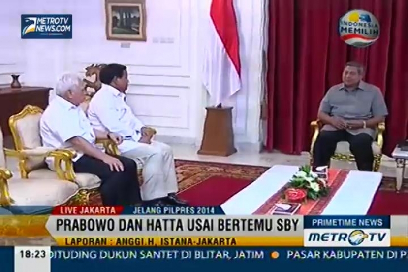 Prabowo-Hatta Gelar Jumpa Pers Usai Bertemu SBY