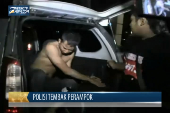 Polisi Tembak Empat Kawanan Perampok Nasabah