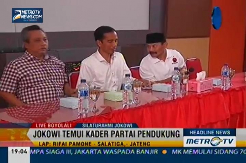 Jokowi Temui Kader Partai Pendukung