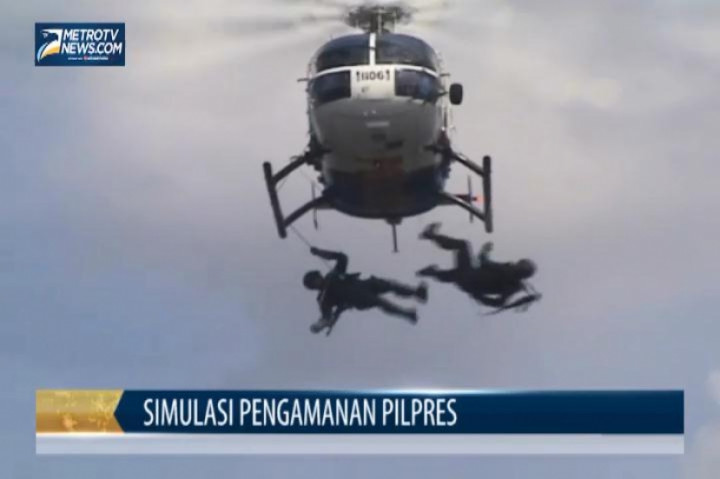 Polda Riau Gelar Simulasi Pengamanan Pilpres