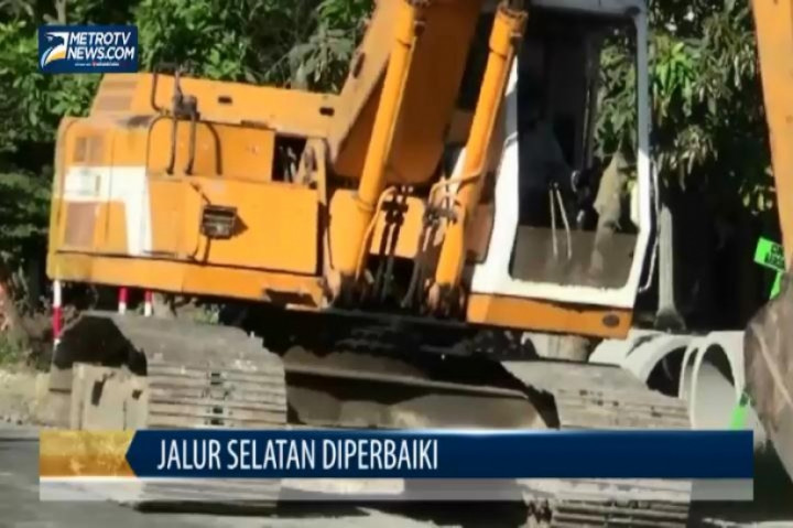 Kerusakan Jalur Selatan Jawa Diperbaiki