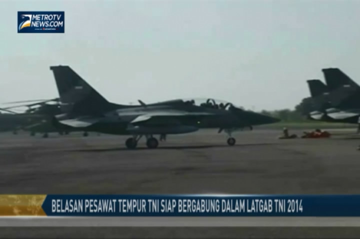 Belasan Pesawat Tempur TNI Siap Ikuti Latgab TNI 2014