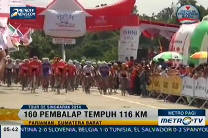 Hasil Race I Tour De Singkarak 2014