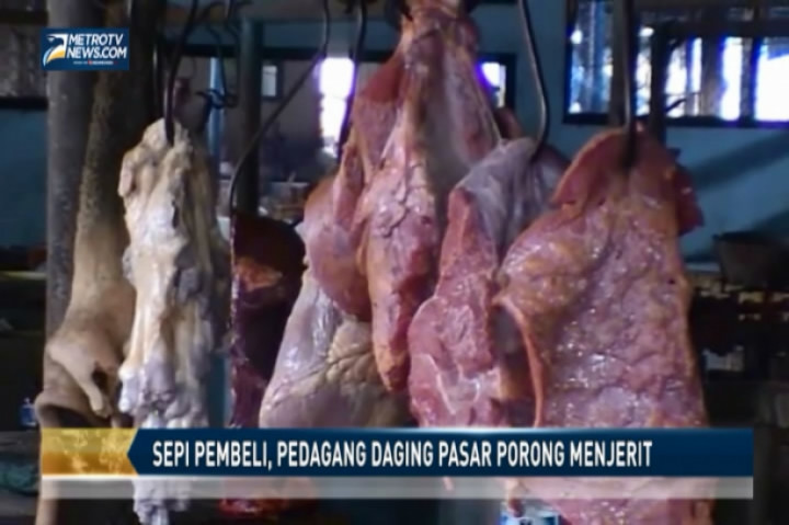 Sepi Pembeli, Pedagang Daging Pasar Porong Menjerit