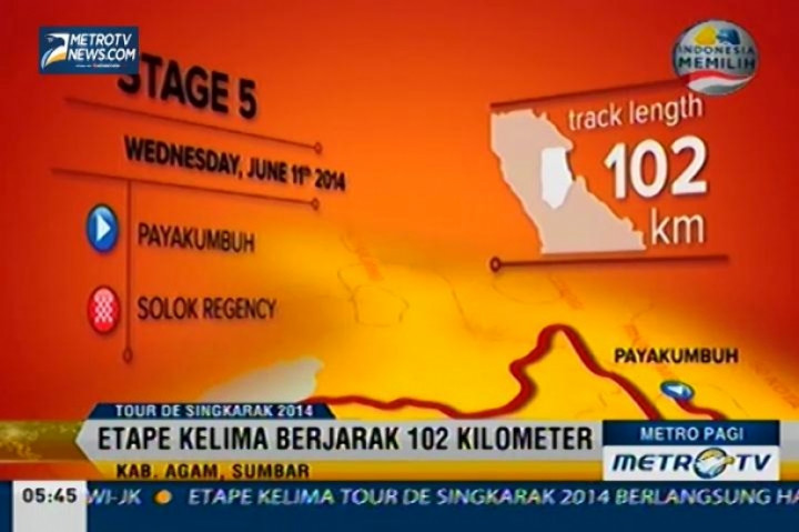 Preview Etape 5 Tour De Singkarak 2014