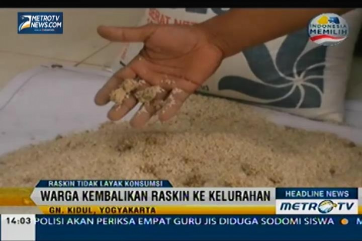 Beras Berkutu dan Rusak Ini Dibagikan Ke Warga Gunung Kidul