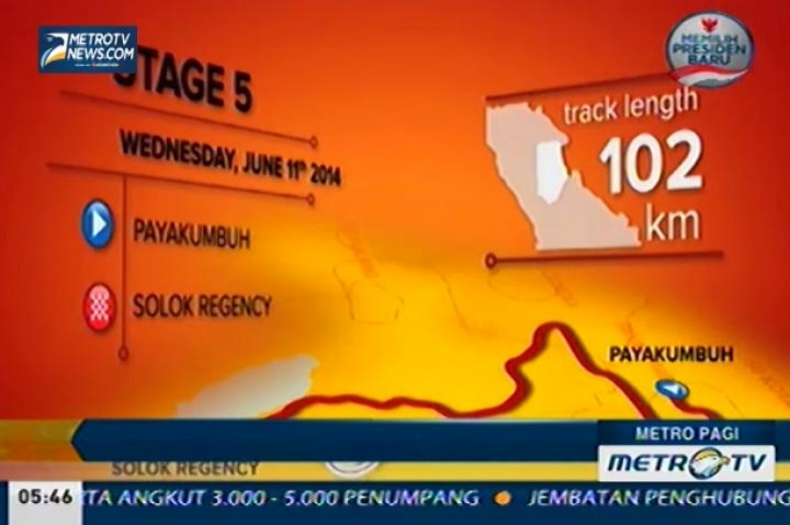 Hasil Etape 5 Tour De Singkarak 2014