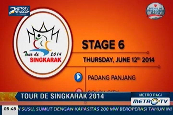 Preview Etape 6 Tour De Singkarak 2014