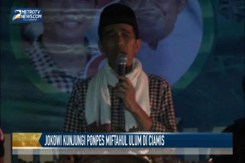 Jokowi Kunjungi Ponpes Miftahul Ulum Ciamis