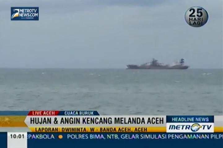 Hujan dan Angin Kencang Melanda Aceh 