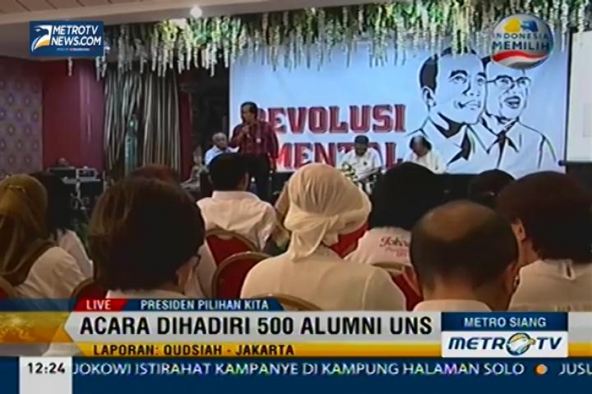 Ratusan Alumni UNS Dukung Jokowi-JK