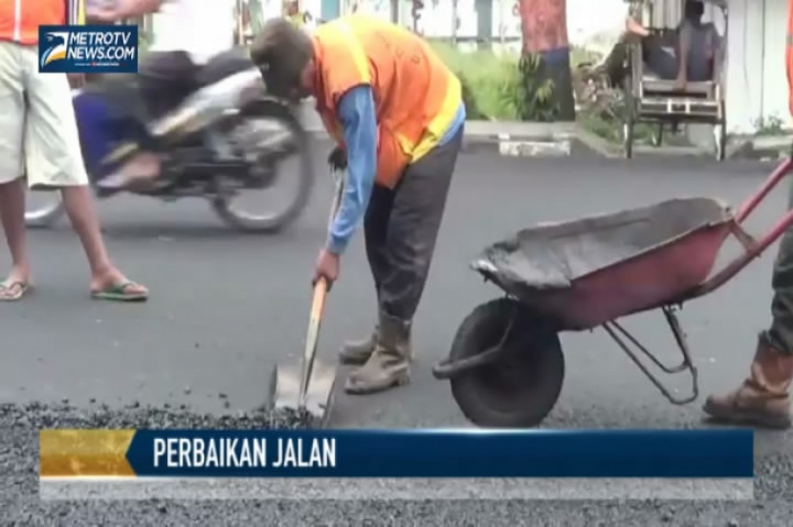 Perbaikan Jalur Pantura Rembang Dikebut