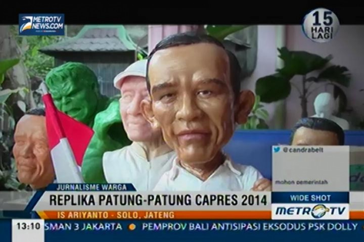 Replika Patung-Patung Capres 2014 