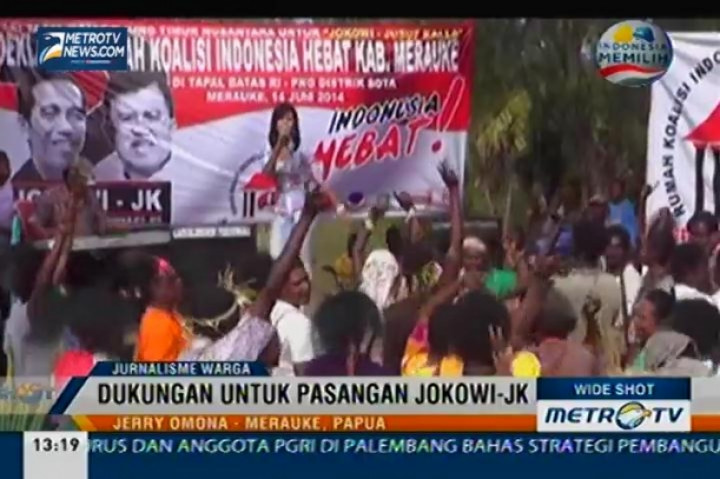 Dukungan untuk Pasangan Jokowi-JK 
