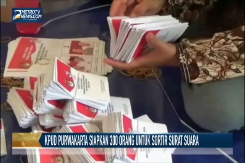 KPUD Purwakarta Siapkan 300 Orang Untuk Sortir Surat Suara