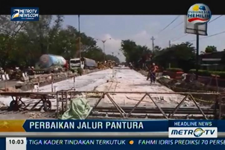 Perbaikan Jalur Pantura Kendal Hampir Rampung