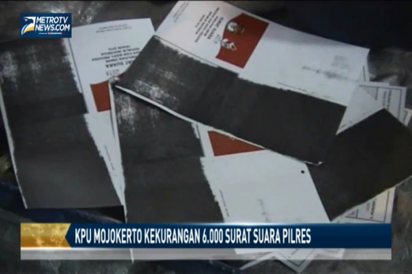 KPU Mojokerto Kekurangan 6.000 Surat Suara Pilpres