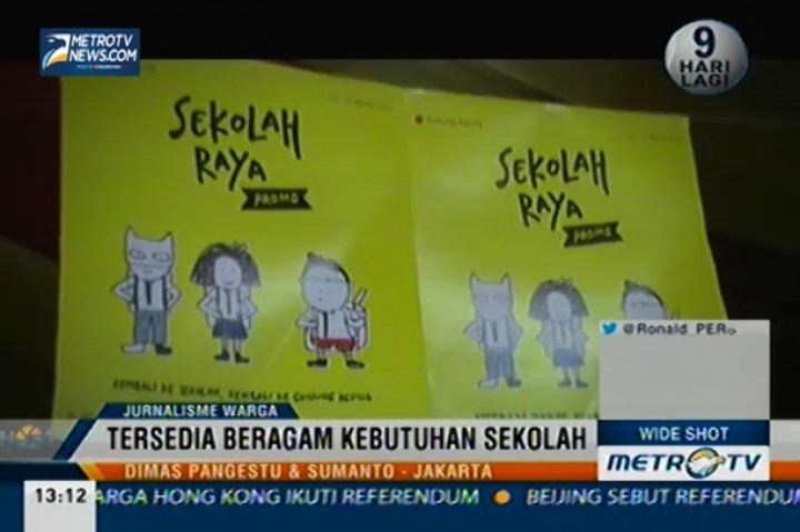 Tersedia Beragam Kebutuhan Sekolah 
