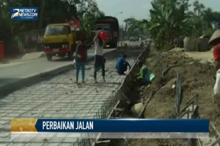 Jelang Arus Mudik, Perbaikan Jalan di Grobogan belum Selesai