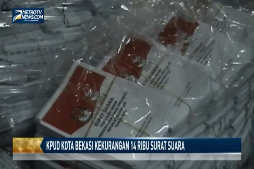 KPUD Kota Bekasi Kekurangan 14 Ribu Surat Suara