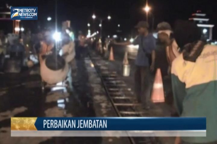 Perbaikan Jembatan Kaligangsa Dikebut