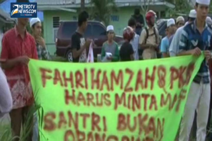 Santri Madina Mandailing Tuntut Fahri Hamzah Minta Maaf