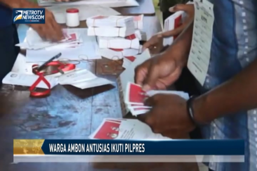 Warga Ambon Antusias Ikuti Pilpres 