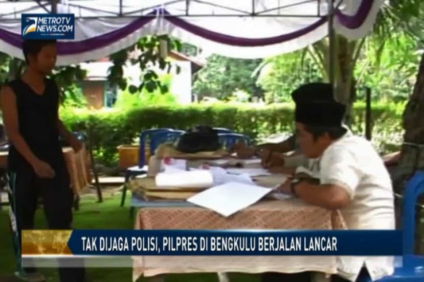 Tak Dijaga Polisi, Pencoblosan di TPS 5 Bengkulu Berjalan Lancar 