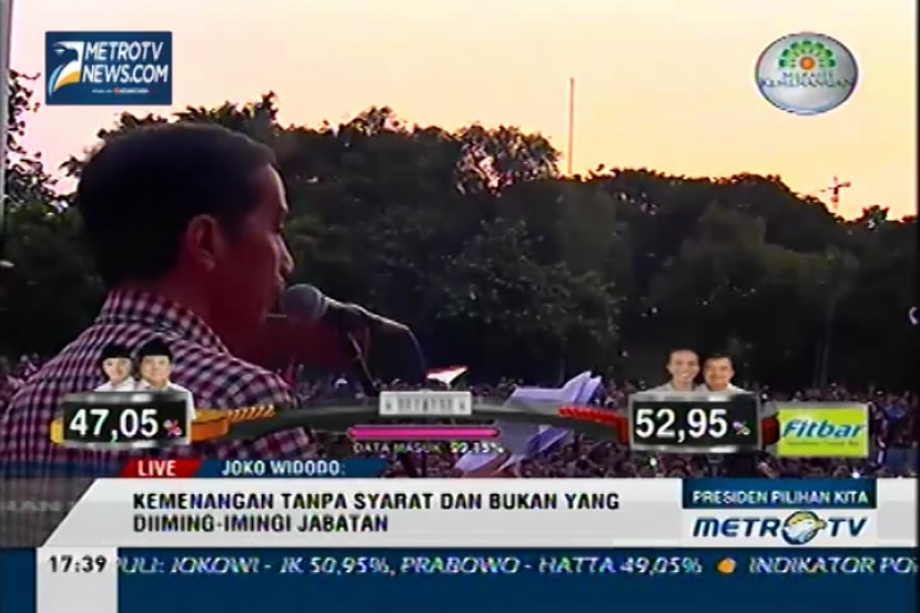 Jokowi: Hasil Quick Count adalah Kemenangan Rakyat Indonesia