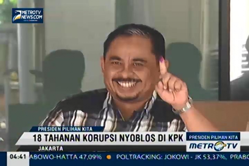 Tahanan KPK Gunakan Hak Suaranya dalam Pilpres 2014 