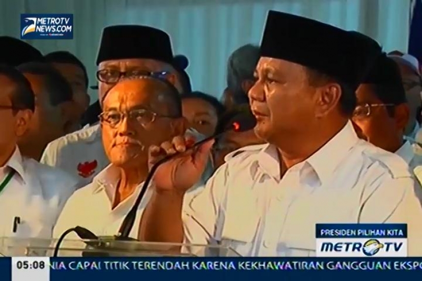 Prabowo: Prabowo-Hatta Mendapat Dukungan dan Mandat dari Rakyat
