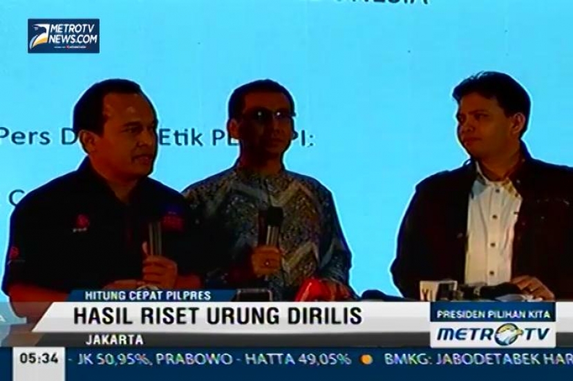 Hitung Cepat Unggul Jokowi-JK, Sebuah Stasiun TV Swasta Nasional Urung Rilis Hasil Tersebut