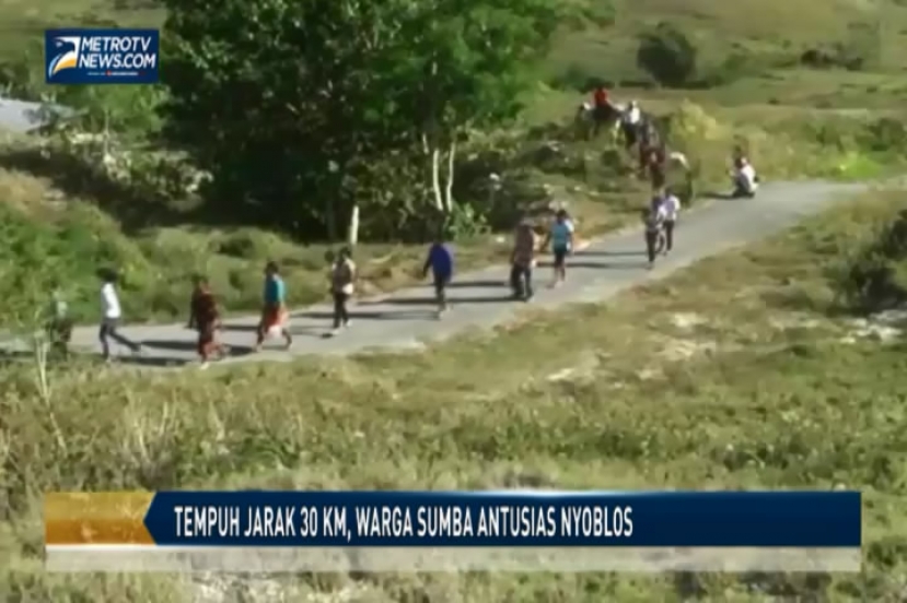 Tempuh Jarak 30 Km, Warga Sumba Antusias Nyoblos