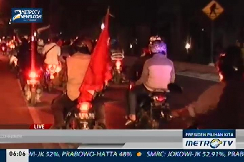 Euforia Warnai Surabaya Sambut Kemenangan Jokowi-JK