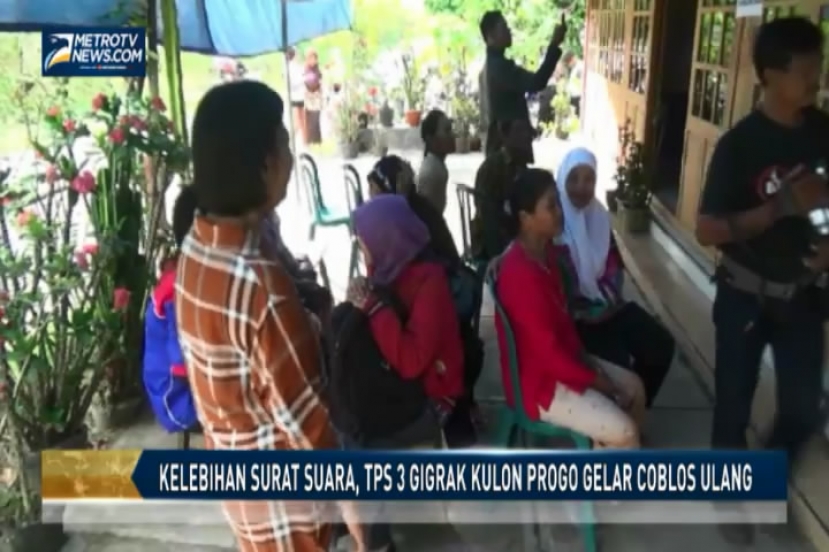 Kelebihan Surat Suara, TPS 3 Gigrak Kulon Progo Gelar Coblos Ulang