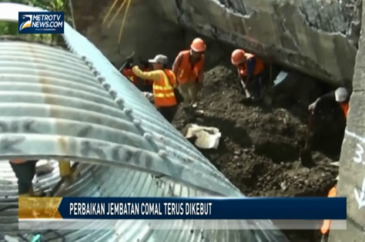 Perbaikan Jembatan Comal Terus Dikebut
