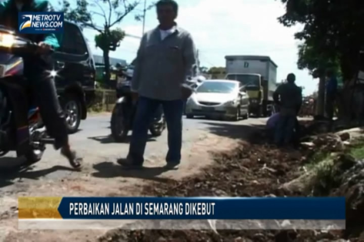 Perbaikan Jalan di Semarang Dikebut