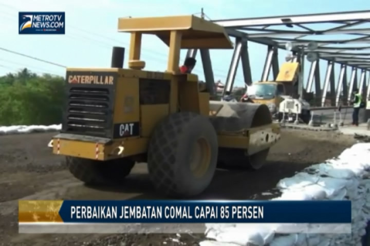 Perbaikan Jembatan Comal Capai 85 Persen