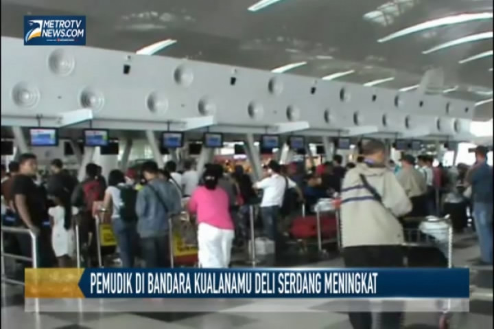 Pemudik di Bandara Kualanamu Deli Serdang Meningkat