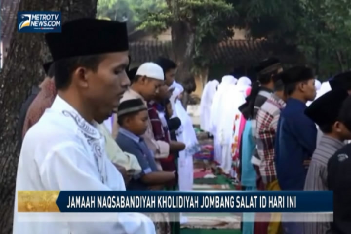 Jamaah Naqsabandiyah Kholidiyah Salat Id Hari Ini