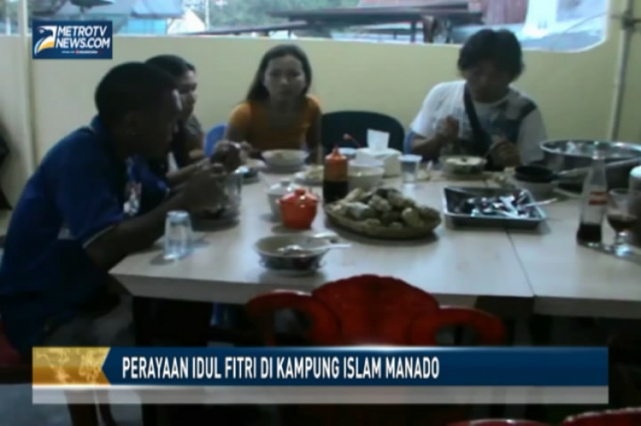 Perayaan Idul Fitri di Kampung Islam Manado