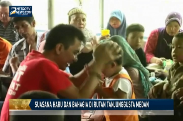 Suasana Haru dan Bahagia di Rutan Tanjunggusta Medan