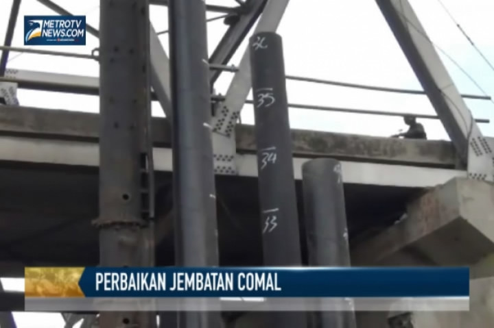 Perbaikan Jembatan Comal Terkendala Cuaca