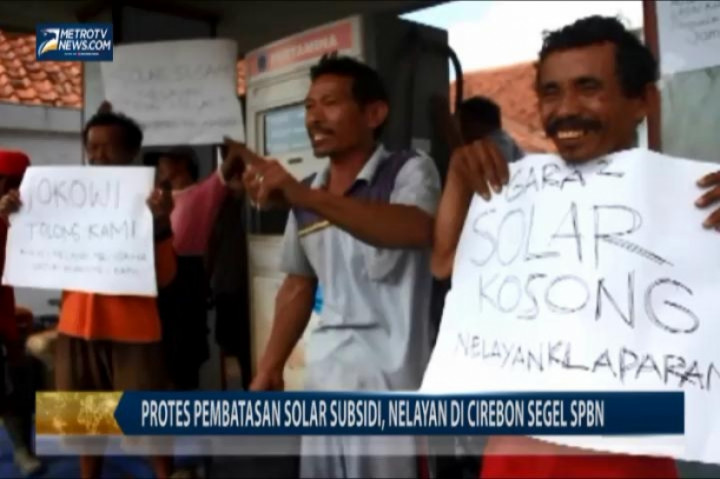 Protes Pembatasan Solar Subsidi, Nelayan di Cirebon Segel SPBN