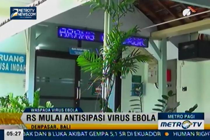 RS Sanglah Denpasar Siapkan Ruang Isolasi Khusus Pasien Terjangkit Virus Ebola