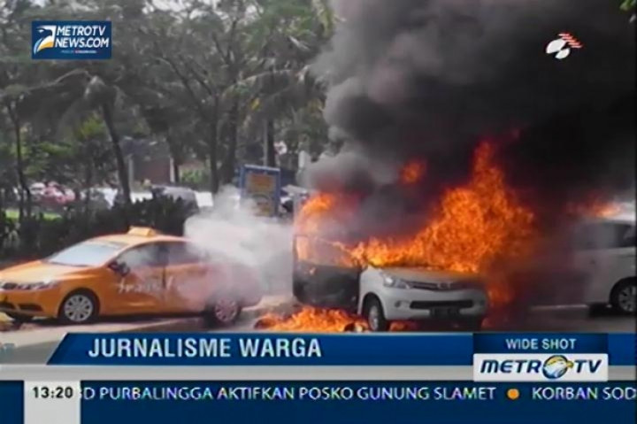 Kecelakaan Mobil dan Motor  di Bintaro