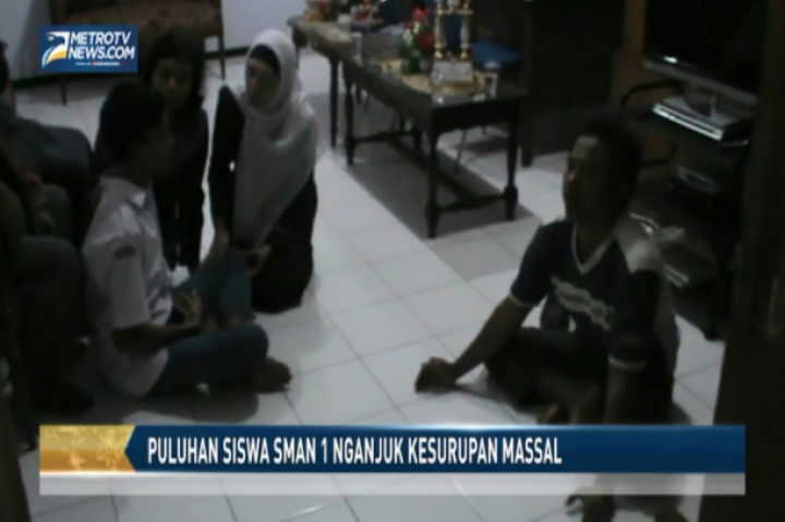 Puluhan Siswa SMAN 1 Nganjuk Kesurupan Massal