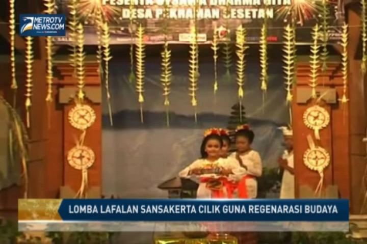 Lomba Lafalan Sansakerta Cilik Guna Regenerasi Budaya
