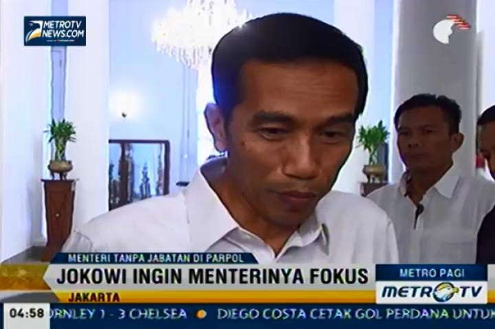 Jokowi: Menteri yang Dipilih Harus Lepas Jabatan dari Partai
