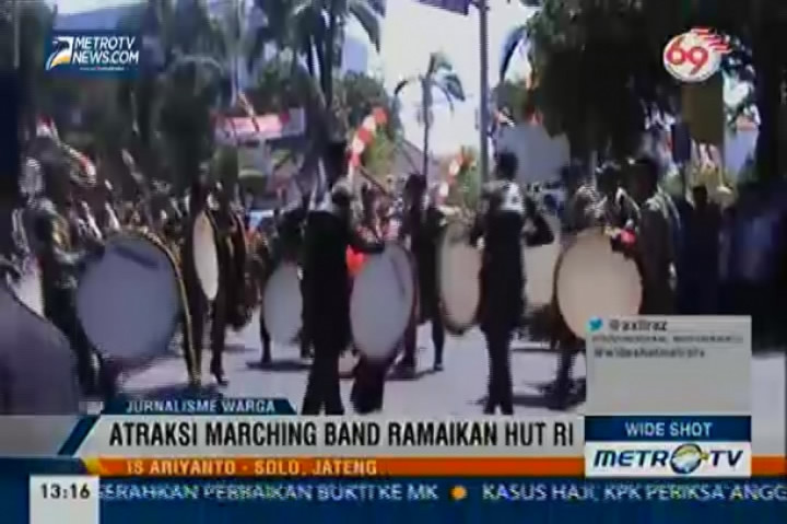 Atraksi Marching Band Ramaikan HUT RI